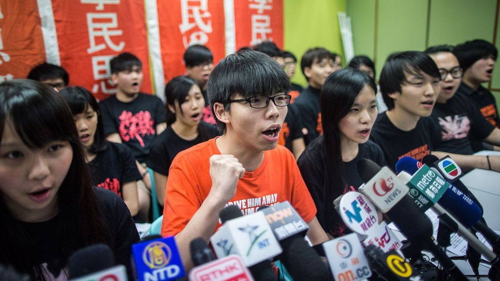 Student protester Joshua Wong has mobilised pro-democracy groups in his native Hong Kong (Credit: Getty Images) Student protester Joshua Wong has mobilised pro-democracy groups in his native Hong Kong (Credit: Getty Images)