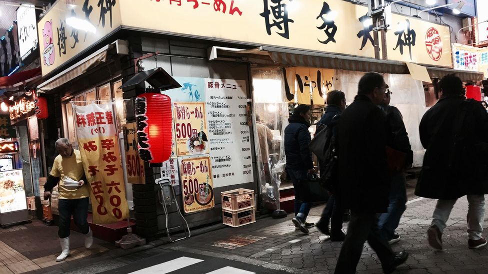 Japan's 500 yen ($4.58) ramen shops cater to workers looking for a quick meal after gruelling days (Credit: Eric Barton) Japan's 500 yen ($4.58) ramen shops cater to workers looking for a quick meal after gruelling days (Credit: Eric Barton)