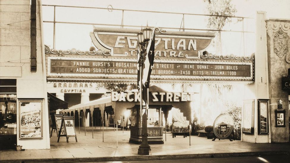 Many ornate, Egyptian-themed cinemas were built in the US, including Grauman’s Egyptian Theater in Hollywood, built while Carter’s expedition was still underway (Credit: Alamy)