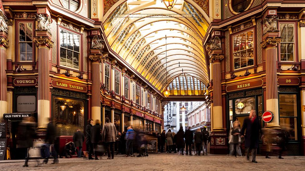 London’s Leadenhall Market has long been a stronghold for those who prefer to network over drinks (Credit: Getty Images)