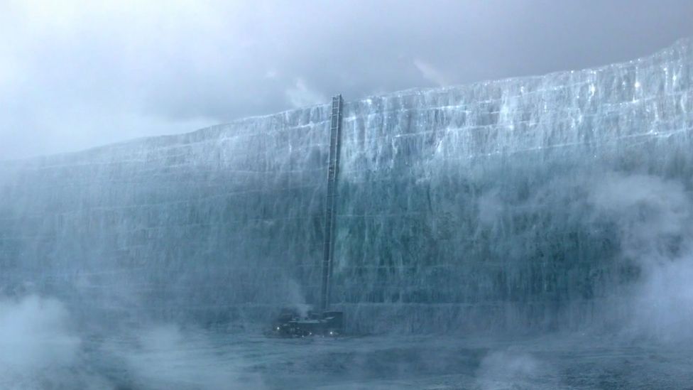Game of Thrones features a continent-spanning wall designed to keep out the wild people and White-Walker zombies from civilisation (Credit: HBO) Game of Thrones features a continent-spanning wall designed to keep out the wild people and White-Walker zombies from civilisation (Credit: HBO)