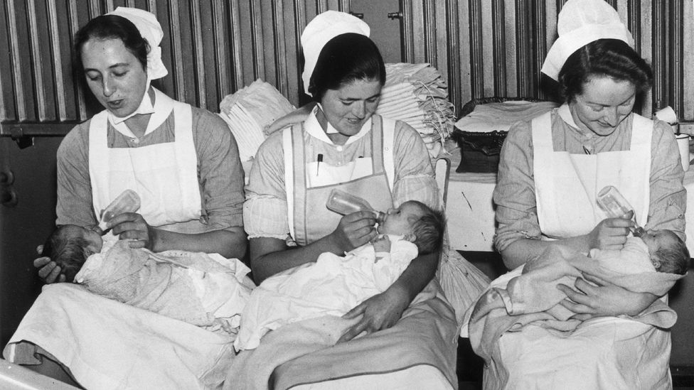 Before the benefits of breastfeeding became apparent, doctors and nurses once encouraged the use of formula milk (Credit: Getty Images)