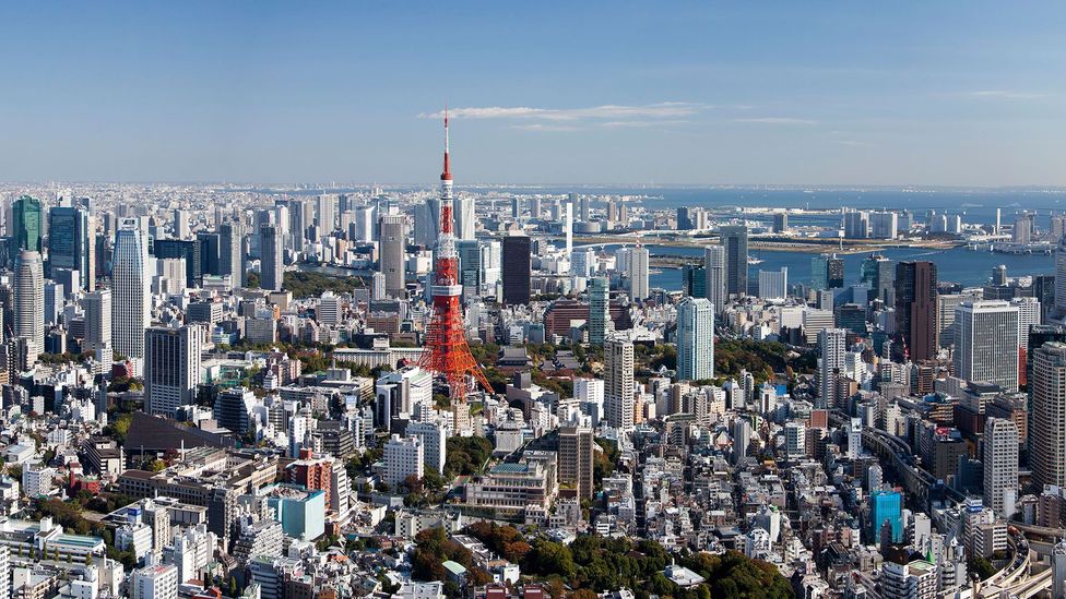 Urban metropolises, like Tokyo, juggle layout design, access to greenery, and visual appeal - all of which have psychological effects on residents. (Credit: Alamy Stock Photo)