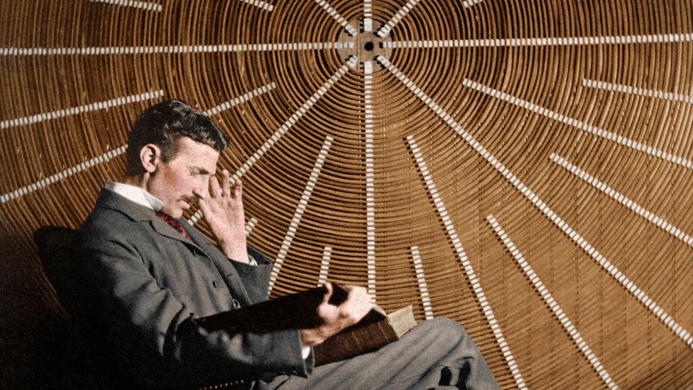 We'll never know, but maybe out of shot, Nikola Tesla was squishing his toes (Credit: SPL)