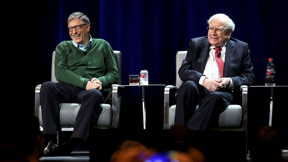 Bill Gates and Warren Buffett, two of the world's richest men, have days with nothing scheduled to allow for sitting and thinking (Credit: Getty Images) Bill Gates and Warren Buffett, two of the world's richest men, have days with nothing scheduled to allow for sitting and thinking (Credit: Getty Images)