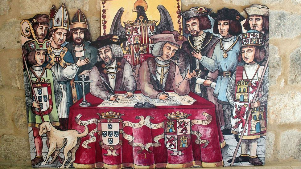 Negotiating the Treaty of Tordesillas was a year-long process with a high potential of war (Credit: Margarita Gokun Silver)