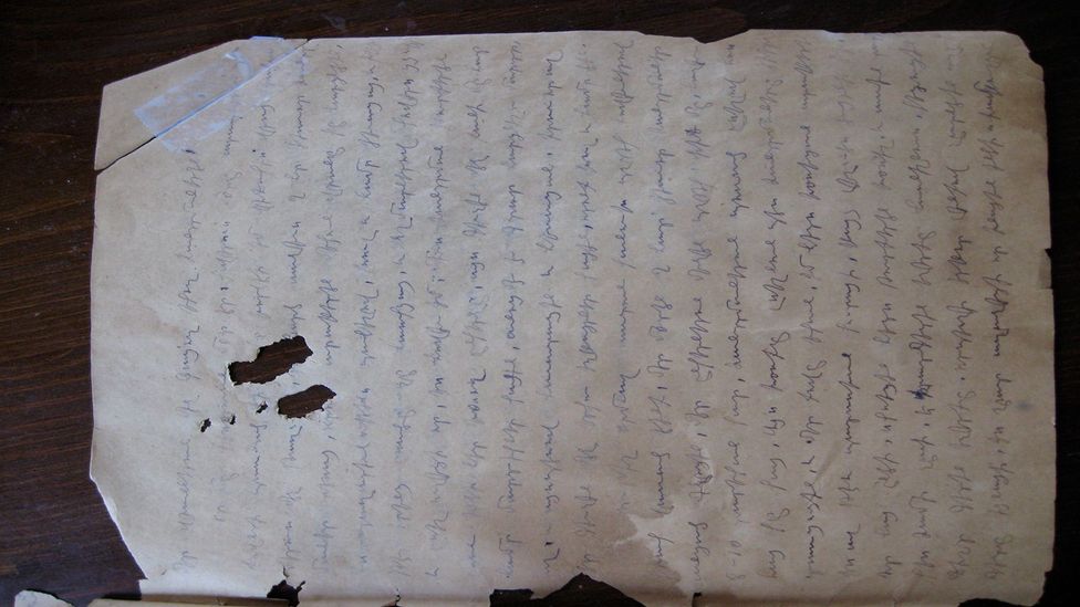 Stepan documented his journey  across modern day Turkey and Syria in a notebook (Credit: Dawn Anahid MacKeen)