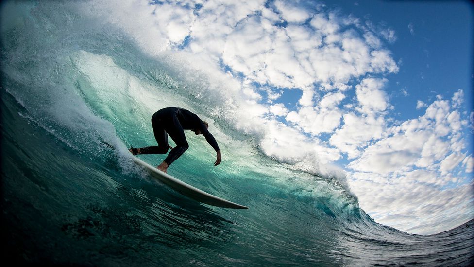 A great surfer is said to ‘rip’, while swimmers who get in their way are known as ‘tea bags’ (Credit: Mike Riley/Getty Images)