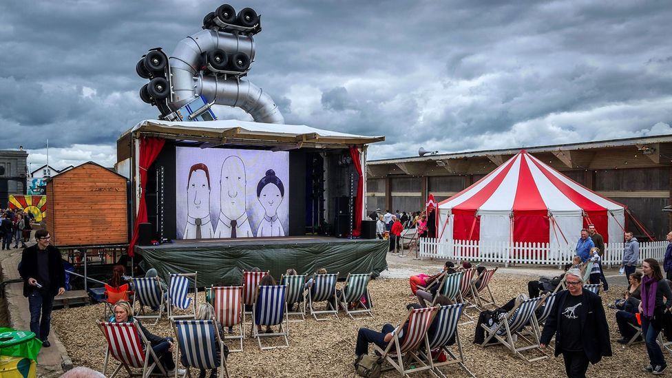 Banksy’s 2015 creation Dismaland brought £20 million to Weston-super-Mare (Credit: Alamy) Banksy’s 2015 creation Dismaland brought £20 million to Weston-super-Mare (Credit: Alamy)