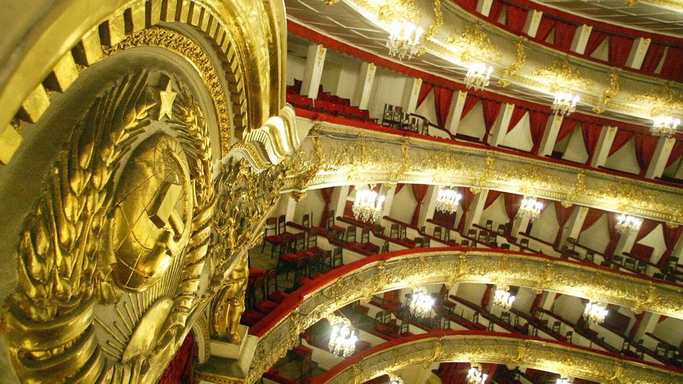 The Bolshoi Theatre was finished in 1824 and has been renovated many times in its life – sometimes to reflect Russia’s changing politics (Credit: Getty) The Bolshoi Theatre was finished in 1824 and has been renovated many times in its life – sometimes to reflect Russia’s changing politics (Credit: Getty)