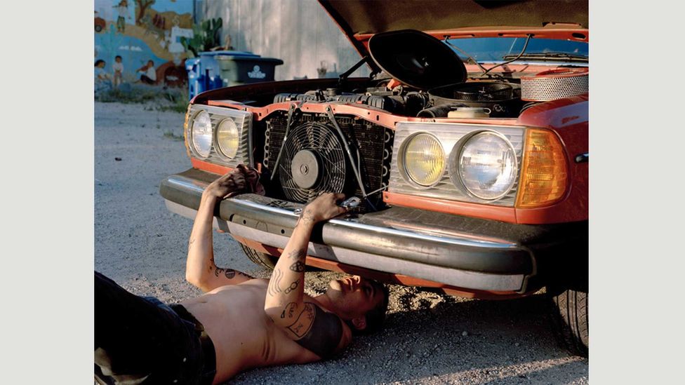 Justine Kurland’s 2012 photograph reflects the declining reputation of the car in the contemporary era (Credit: Justine Kurland)