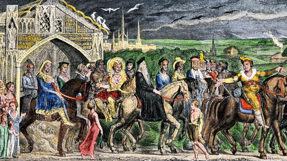 Among the most influential literary characters to walk Watling Street were the pilgrims of Chaucer’s Canterbury Tales (Credit: Alamy) Among the most influential literary characters to walk Watling Street were the pilgrims of Chaucer’s Canterbury Tales (Credit: Alamy)