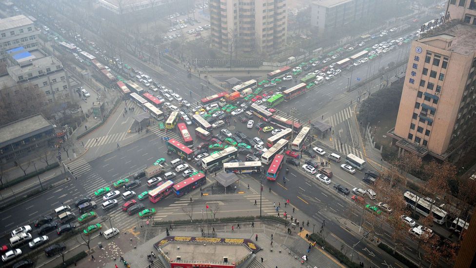 Rapidly industralising countries like China are seeing equally rapid increases in car ownership(Credit: Getty Images)