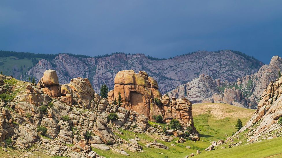 Legend has it that Genghis Khan was buried in the Khentii Mountains (Credit: Peter Langer/Design Pics Inc/Alamy) Legend has it that Genghis Khan was buried in the Khentii Mountains (Credit: Peter Langer/Design Pics Inc/Alamy)