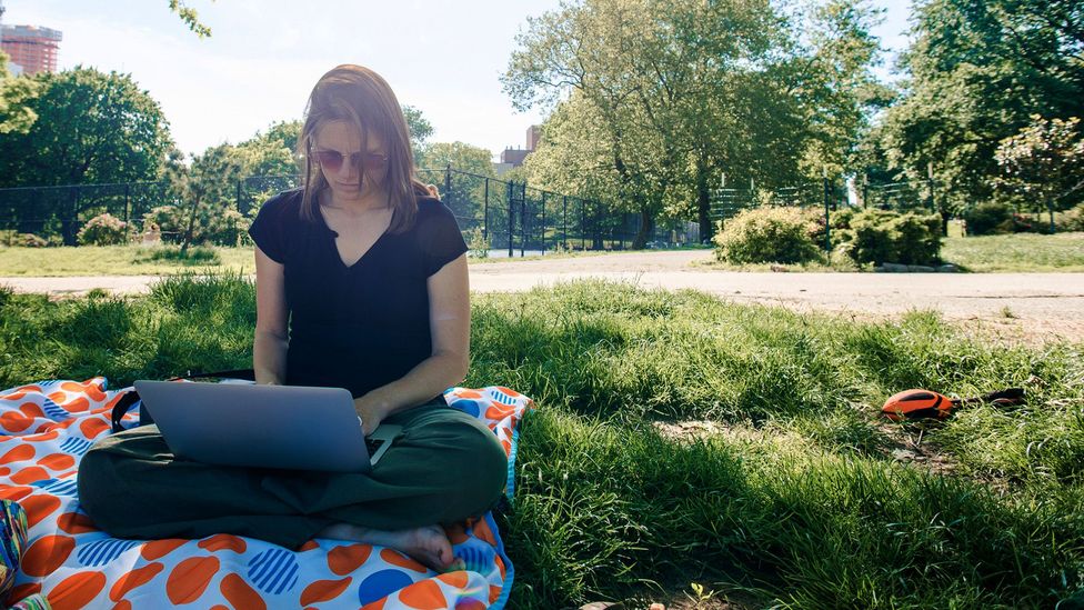 Working somewhere outside the office – if you can – can be a small step to enjoying your job more (Credit: Getty Images)