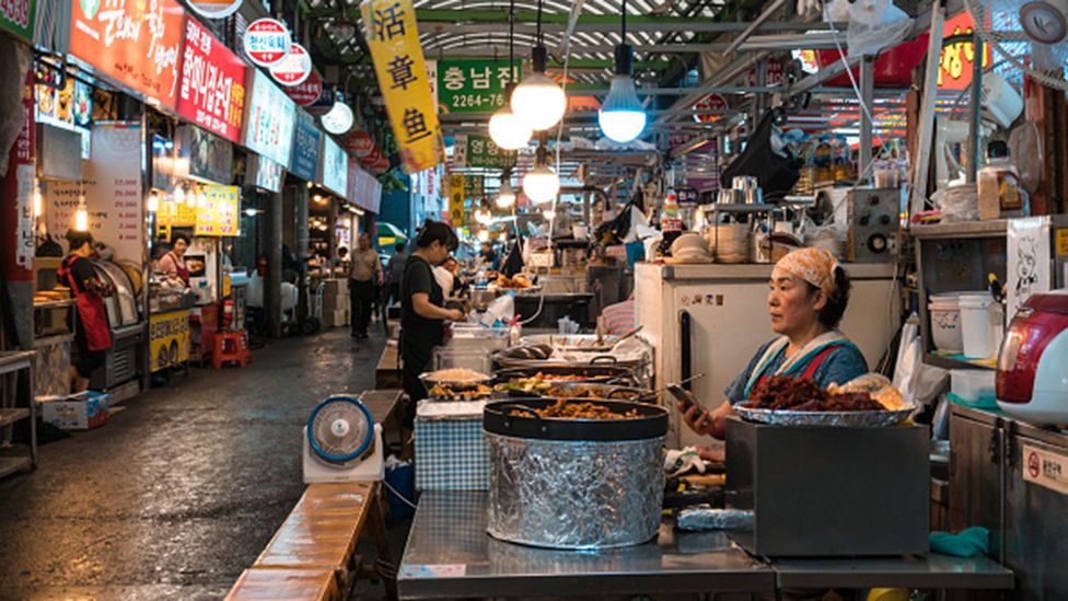 Koreans have a diet rich in fermented foods, which is said to lower cholesterol, boost immunity and inhibit cancer (Credit: Otto Ferdinand/Getty Images) Koreans have a diet rich in fermented foods, which is said to lower cholesterol, boost immunity and inhibit cancer (Credit: Otto Ferdinand/Getty Images)