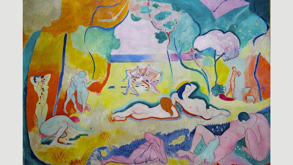 Matisse painted Le Bonheur de Vivre, a fantasy of a back-to-nature milieu, the year he bought the Vili figurine (Credit: Alamy)
