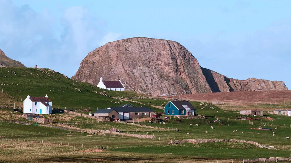 Around 55 people now live on Fair Isle, which once claimed a community of almost 400 (Credit: Alamy)