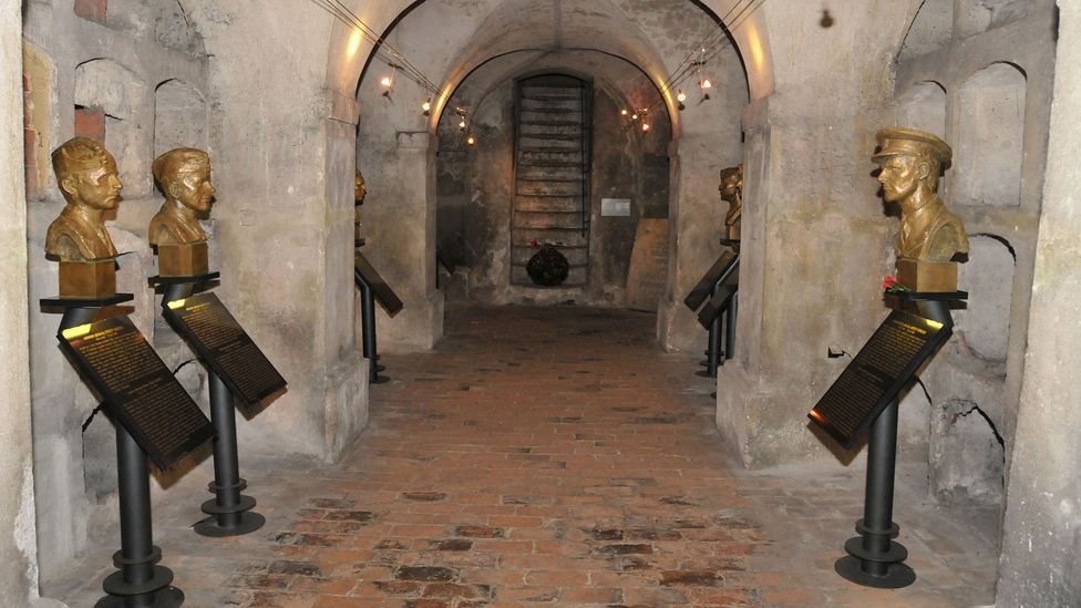 Bronze busts of the men who gave their lives can be found in the church’s crypt (Credit: Paul Briden/Alamy) Bronze busts of the men who gave their lives can be found in the church’s crypt (Credit: Paul Briden/Alamy)