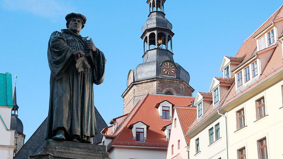 Martin Luther’s writings shaped the image of Germans as law-abiding and hard-working (Credit: ullstein bild/Contributor/Getty Images) Martin Luther’s writings shaped the image of Germans as law-abiding and hard-working (Credit: ullstein bild/Contributor/Getty Images)