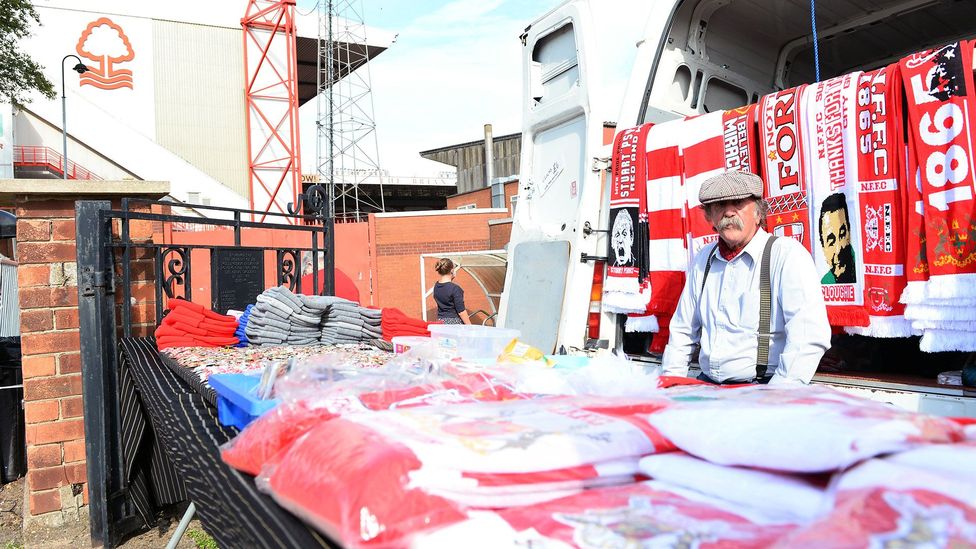 Clubs make a lot of money from merchandise, so it matters a lot whose names are on the shirts they’re selling (Credit: Getty Images) Clubs make a lot of money from merchandise, so it matters a lot whose names are on the shirts they’re selling (Credit: Getty Images)