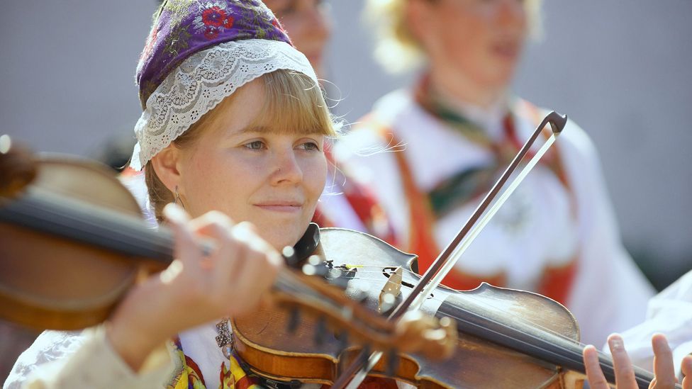 During the annual festival Heb Celt, traditional music fills the streets of Stornoway (Credit: Alamy) During the annual festival Heb Celt, traditional music fills the streets of Stornoway (Credit: Alamy)