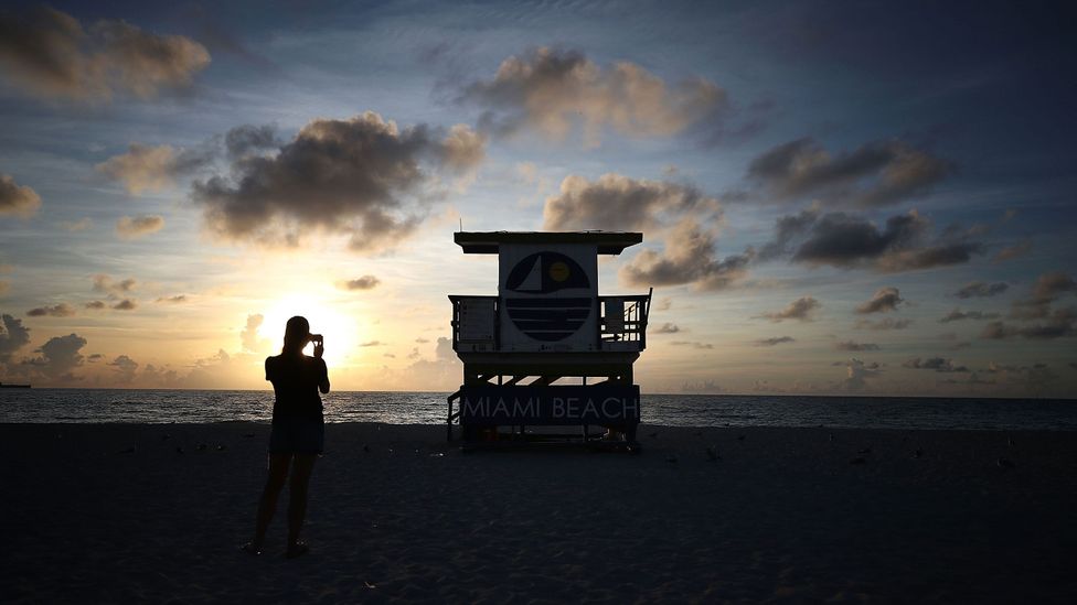 A woman looks out to sea on Miami beach as Hurricane Irma approaches (Credit: Mark Wilson/Getty Images) A woman looks out to sea on Miami beach as Hurricane Irma approaches (Credit: Mark Wilson/Getty Images)