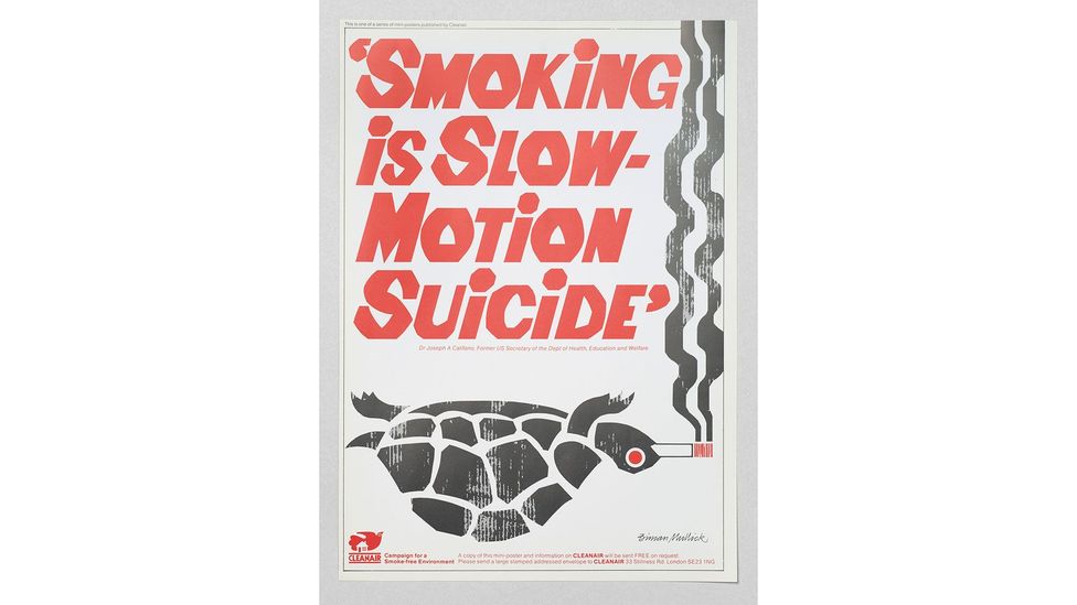 Smoking is Slow Motion Suicide advert (Credit: Biman Mullick, Cleanair)