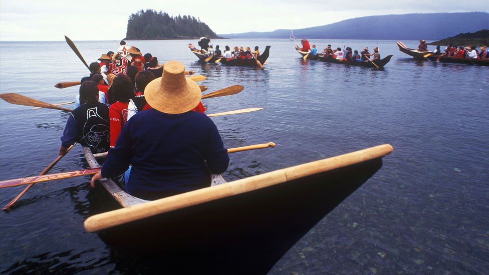Haida Gwaii, British Columbia, Canada, Canoe, Island, First Nation Haida Gwaii, British Columbia, Canada, Canoe, Island, First Nation