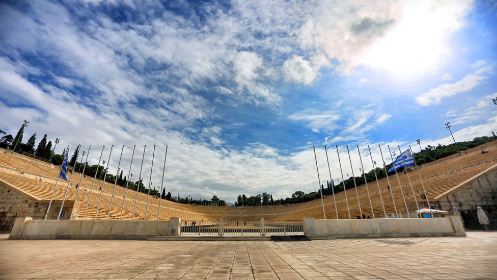 The Panathenaic Stadium in Athens traces its origins to a racecourse from the 6th Century BC (Credit: Aping Vision/STS/Getty Images)