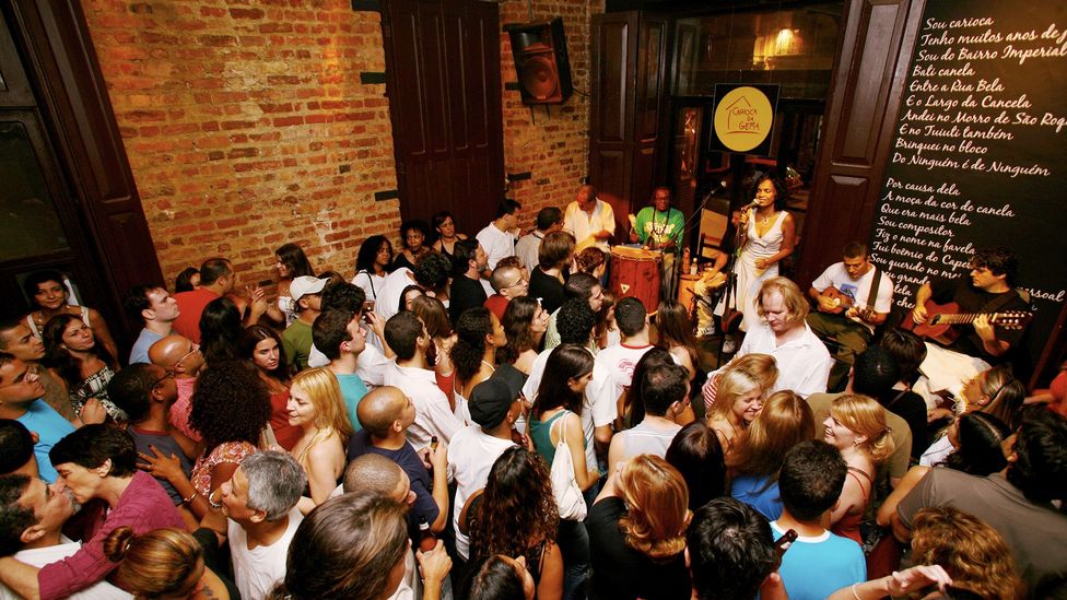 Rio de Janiero’s party-goers can dance the night away at samba bars (Credit: Lonely Planet/Getty Images)