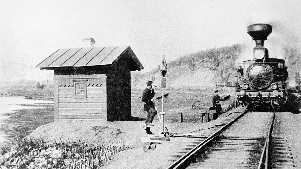 One hundred years ago, the train journey from Kazan to Siberia would have taken months (Credit: DEA PICTURE LIBRARY/Getty Images) One hundred years ago, the train journey from Kazan to Siberia would have taken months (Credit: DEA PICTURE LIBRARY/Getty Images)