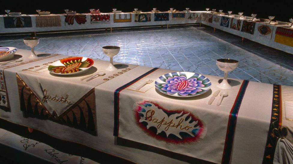 Judy Chicago, Dinner Party, 1979 (Credit: Judy Chicago)