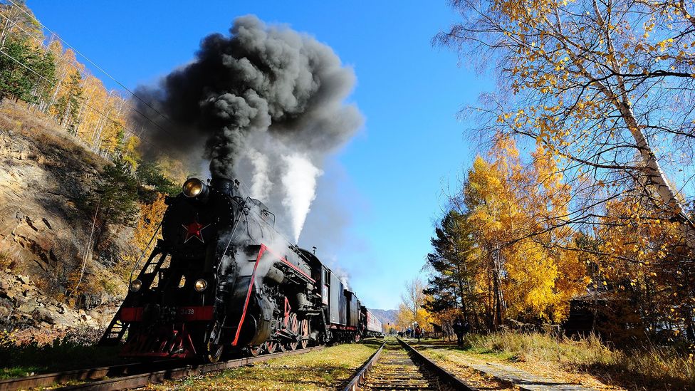 The Circum-Baikal train traces what may have been the final leg of the gold’s journey (Credit: wei cao/Alamy) The Circum-Baikal train traces what may have been the final leg of the gold’s journey (Credit: wei cao/Alamy)