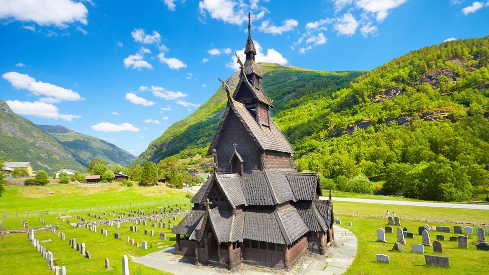 There were once more than 1,000 stave churches in Norway, but most have burnt down or been destroyed by the weather (Credit: Alamy)