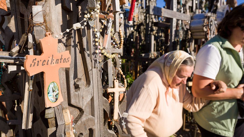The site has become a magnet for pilgrims of all denominations (Credit: Thierry Monasse/Getty Images) The site has become a magnet for pilgrims of all denominations (Credit: Thierry Monasse/Getty Images)