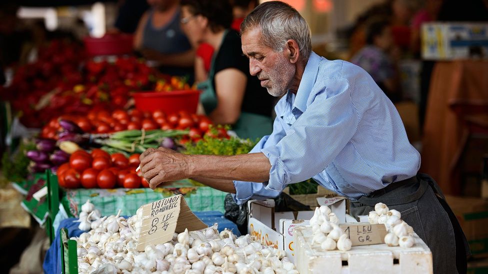 More than 40% of Copălău residents cultivate garlic (Credit: Simona Ciocarlan/Alamy)