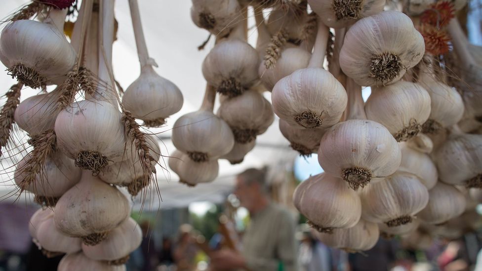 In Romania, garlic is thought to protect people and homes from evil spirits (Credit: Rick Madonik/Getty Images)