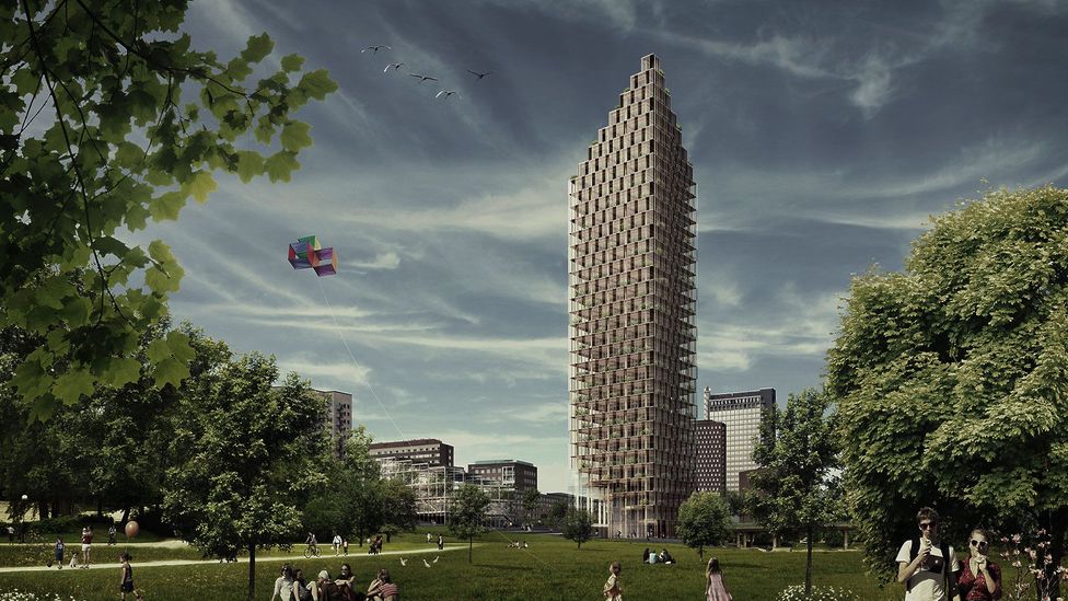 Artist's impression of the proposed HSB tower (Credit:C.F. Møller / Dinell Johansson)