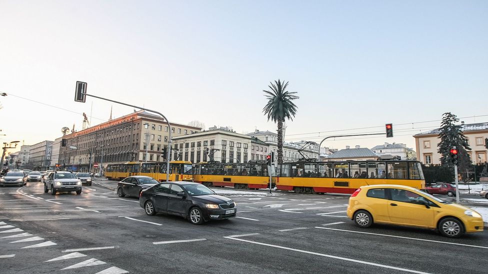 Artist Joanna Rajkowska installed an artificial palm tree in Warsaw’s centre, which eventually became a symbol of the city (Credit: NurPhoto/Getty Images) Artist Joanna Rajkowska installed an artificial palm tree in Warsaw’s centre, which eventually became a symbol of the city (Credit: NurPhoto/Getty Images)