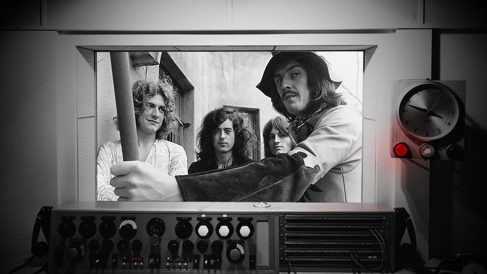 A group photo of Led Zeppelin (Credit: Alamy)