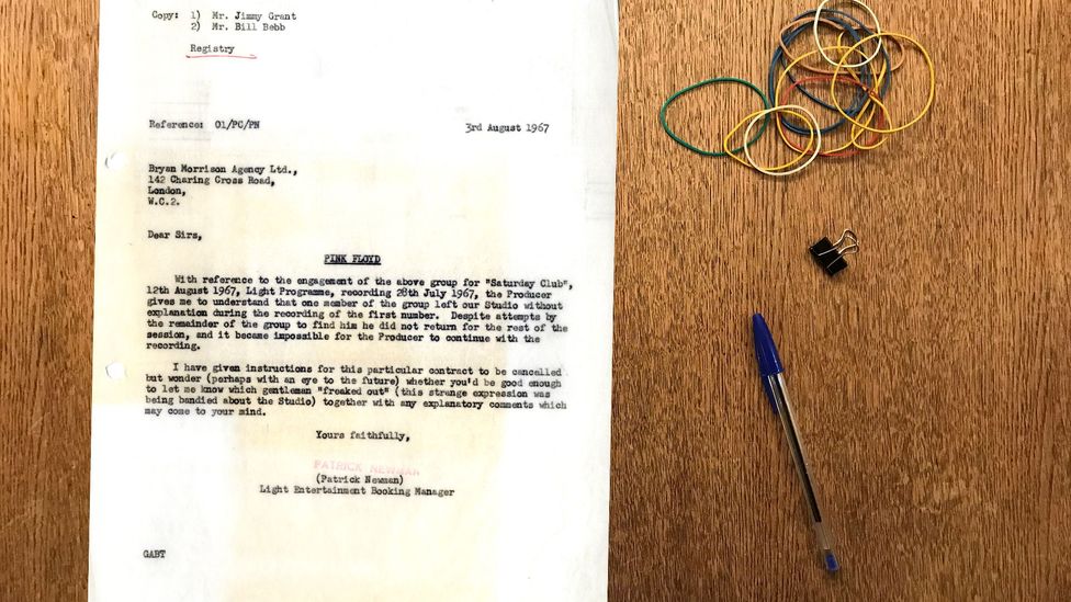 Pink Floyd’s audition report (Credit: BBC Written Archives)