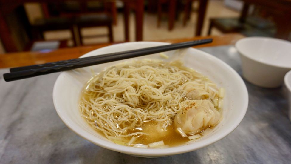 Hong Kong's rare noodles made by seesaw - BBC Travel