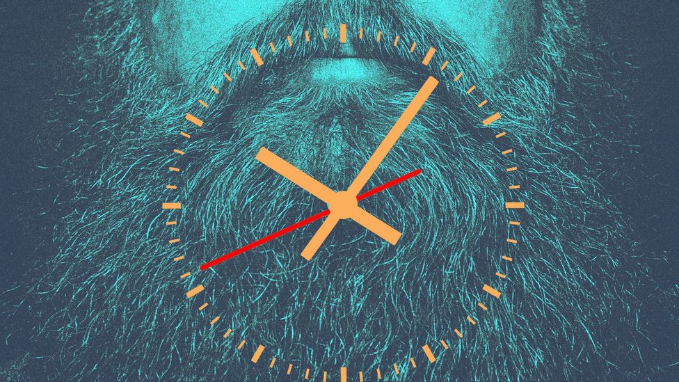 Beard-second: The approximate length a man’s beard hair grows in one second (five nanometres) (Credit: Tom McShane) Beard-second: The approximate length a man’s beard hair grows in one second (five nanometres) (Credit: Tom McShane)