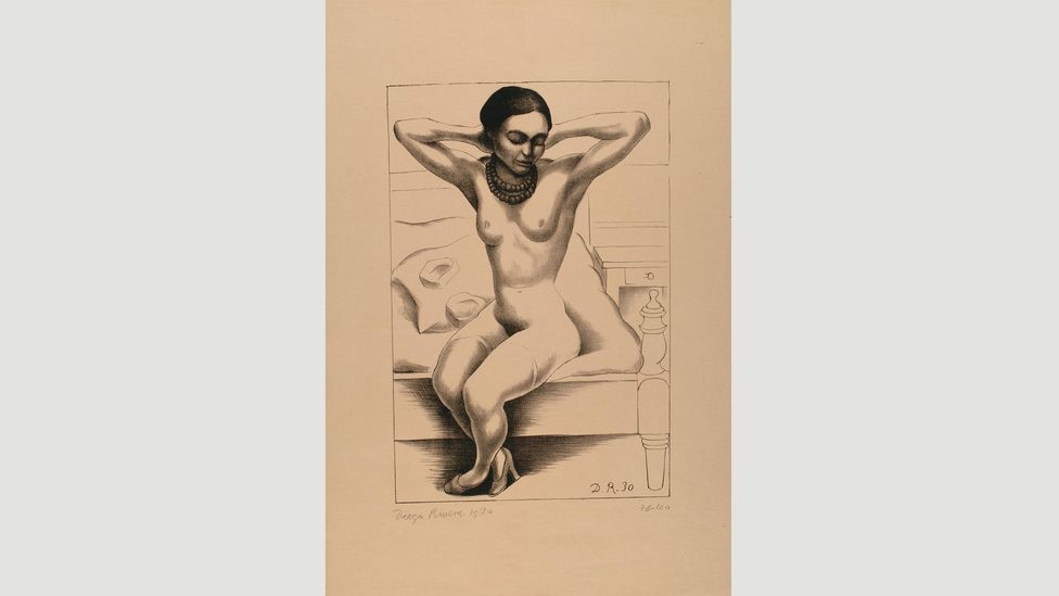 Rivera made Seated Nude with Raised Arms (Frida Kahlo) in the first year of their marriage (Credit: Banco de México Diego Rivera Frida Kahlo Museums Trust, Mexico, DF/DACS 2017)