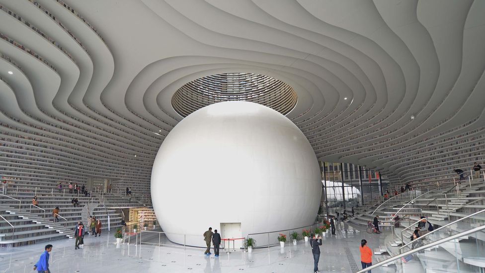 The swirling hall is five-stories high (Credit: Alamy) The swirling hall is five-stories high (Credit: Alamy)
