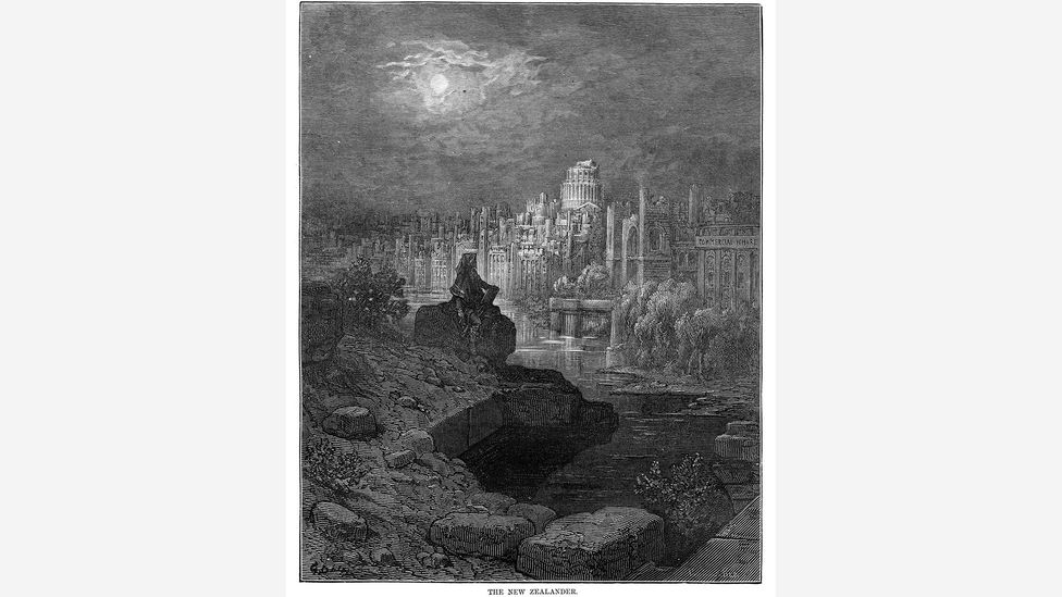 Gustave Doré’s 1872 etching The New Zealander showed a future tourist gazing over the ruins of London (Credit: Alamy) Gustave Doré’s 1872 etching The New Zealander showed a future tourist gazing over the ruins of London (Credit: Alamy)
