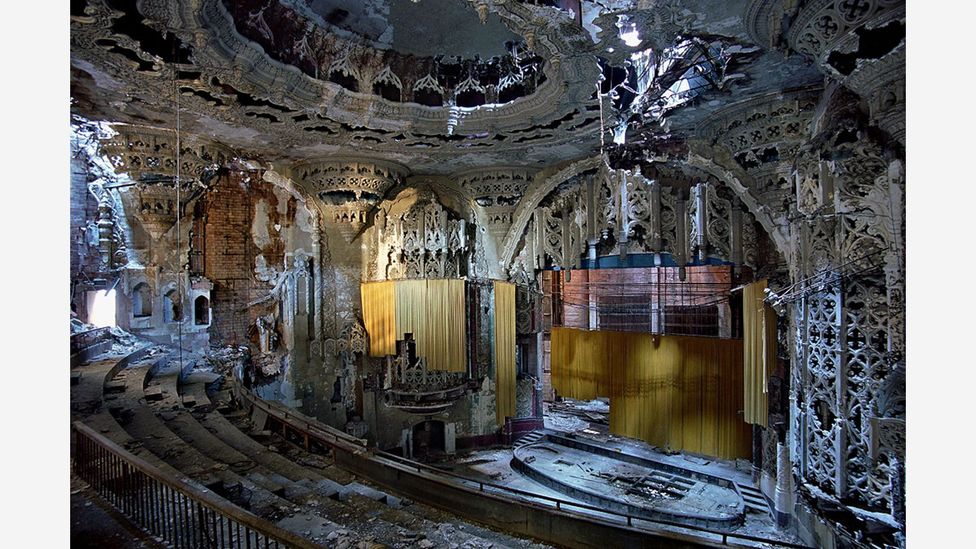 Yves Marchand and Romain Meffre took this photo of a theatre at the United Artists film studio in Detroit in 2005 (Credit: Yves Marchand & Romain Meffre) Yves Marchand and Romain Meffre took this photo of a theatre at the United Artists film studio in Detroit in 2005 (Credit: Yves Marchand & Romain Meffre)