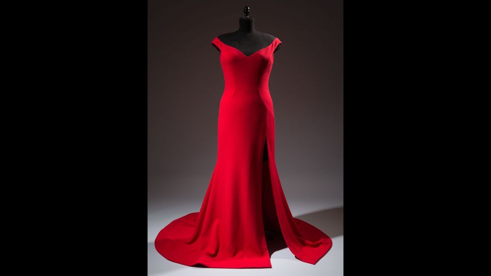 Designer Christian Siriano made a red gown for the actress Leslie Jones when she complained on Twitter that no label would dress her due to her size (Credit: The Museum at FIT)