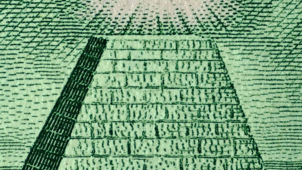 The Eye of Providence, often embraced by Freemasons and meant to symbolise God’s omniscience, appears on the back of the US one-dollar bill (Credit: Alamy)